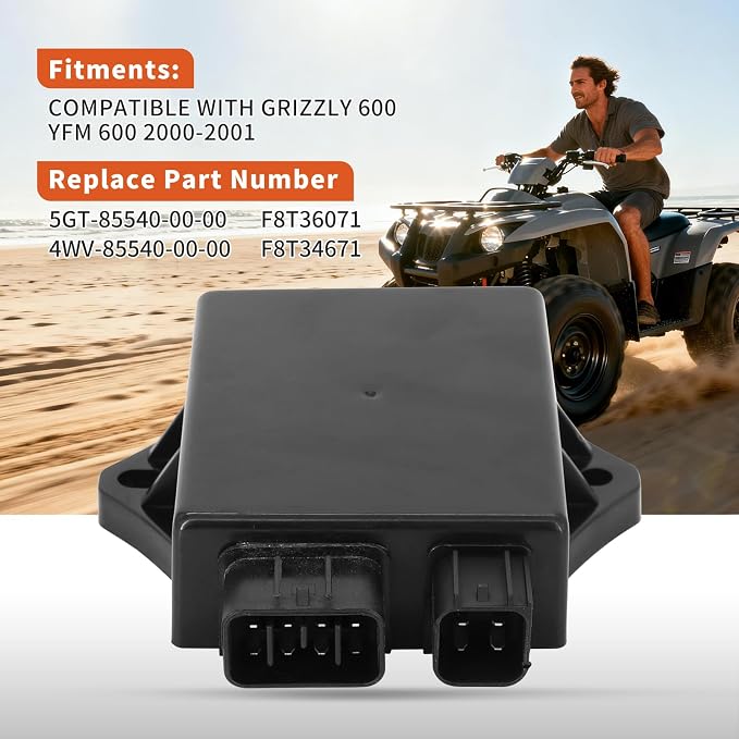 CDI Box Kit For Yamaha Grizzly 600 YFM 600 2000-2001 Replace 5GT-85540-00-00,4WV-85540-00-00