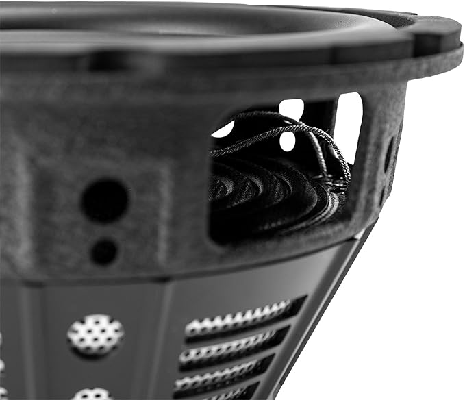Hifonics HFX8D4 8 Inch Round Subwoofer, 250 Watt Max 125 Watt RMS Single Speaker for Cars and Vehicles, 4 Ohm, Heavy Gauge and Powder Coated, Black
