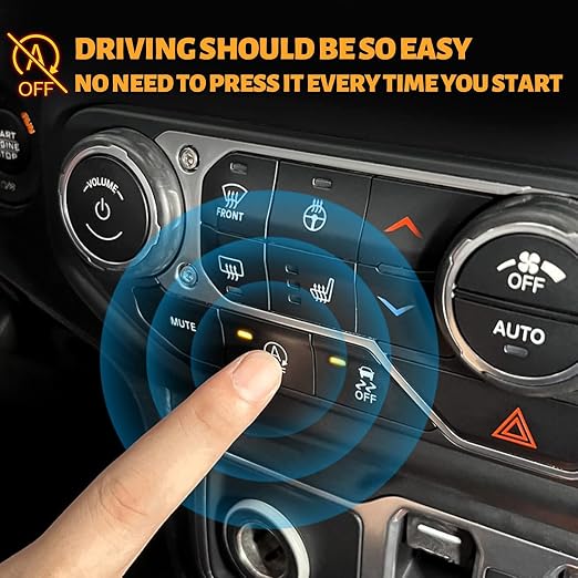 MAIKER Auto Start Stop Eliminator for Jeep Wrangler JL JLU 2018–2024 – Plug-and-Play OBD Module with Default Memory Function, 2 Rows × 6 Pins Connector (Not fit 4XE)