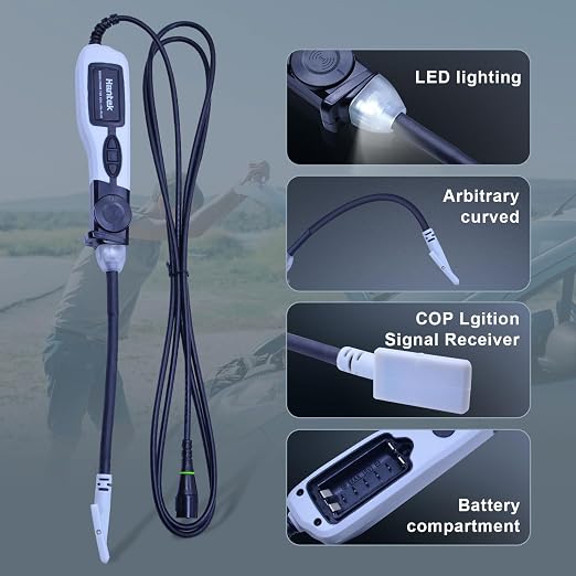 Hantek Signal Probe Coil-on-Plug HT25COP Ignition Waveform of Automobile Engine, Compatible with Normal Oscillscope