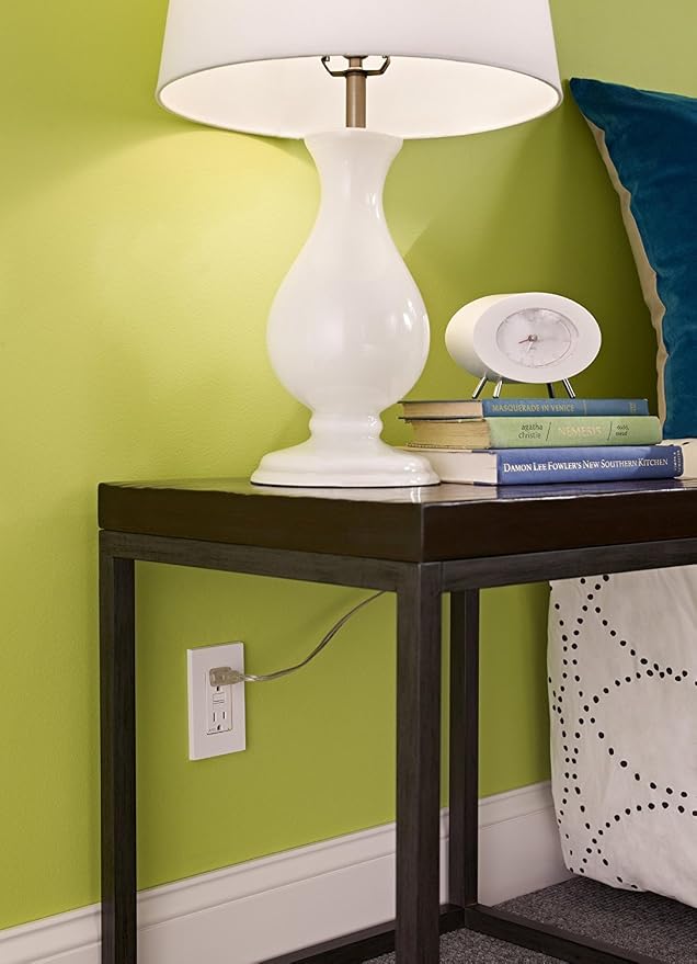 Leviton AFCI Outlet, 15 Amp, Self Test, Tamper-Resistant with LED Indicator Light, Protection from Electrical Fires, AFTR1-W, White