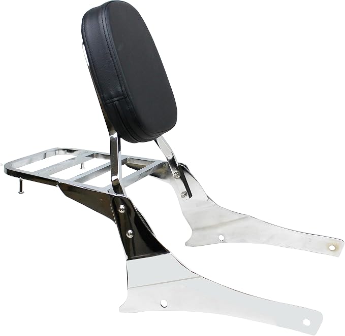 YHMOTO Passenger Backrest Sissy Bar with Luggage Rack for Suzuki Volusia VL800 2001-2011 Boulevard C50 2005-2011 Boulevard M50 2005-2008