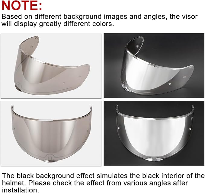 PSLER Sedici Strada 2 Visor - Sedici Strada 2 and Strada 3 Face Shield Motorcycle Helmet visor Accessories Replacement for LS2 FT2 VECTOR Sedici Strada 2 Strada 3 FF801 FF397,Transparent Siver