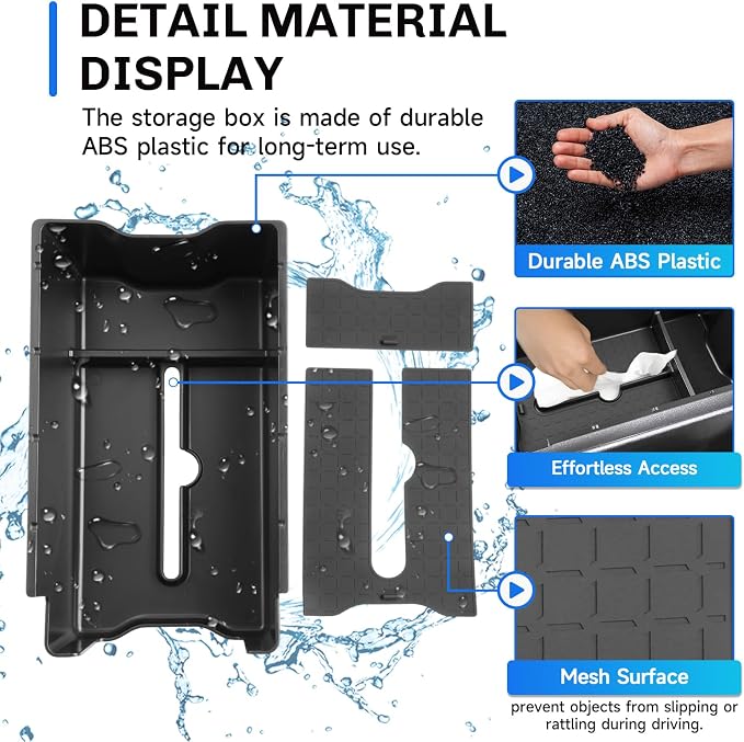 SXCY [Double Layer for 2026 Toyota RAV4 Center Console Organizer for 2026 Toyota RAV4 Accessories for 2026 Toyota RAV4 Console Organizer Armrest Console Tray | 2026 Toyota RAV4 Center Console Organizer[Double Layer]
