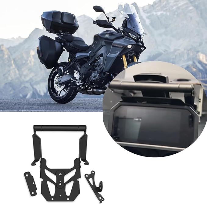 for Tracer 9GT Plus tracer9gt Plus 2024 2023 Accessories Mobile Phone Anti-Shake Bracket Motorcycle Mobile Phone Navigation GPS Bracket Extension Bracket Riding Bracket Anti-Shake Bracket