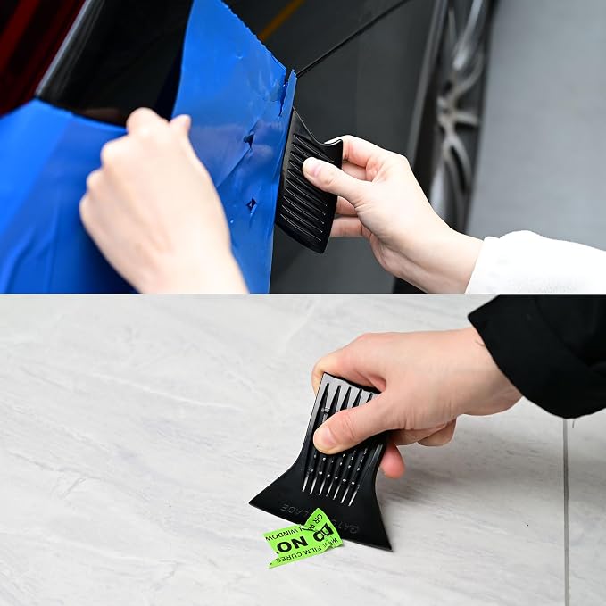 NEWISHTOOL Vinyl Wrap Tool Kit Tint Tools with Sponge Seam Roller, Window Scraper, Felt Squeegee, Magnet Holders, Gloves and Micro Tucking Tool