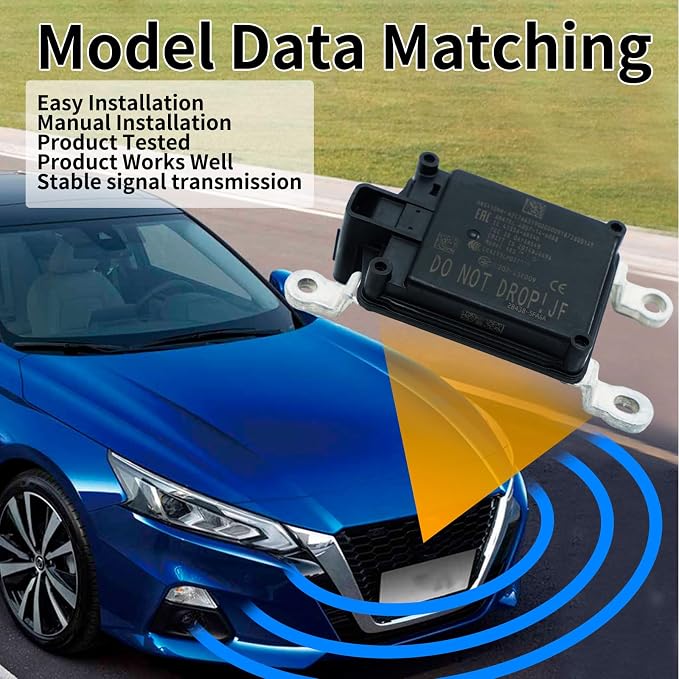Vehicle 28438-5FA6A Distance Sensor Front Cruise Distance Radar Sensor Compatible with Nissan Altima Rogue Kicks Versa Rogue Sport 2016 2017 2018 2019 2020 2021 2022 2023 28438-5FA6A