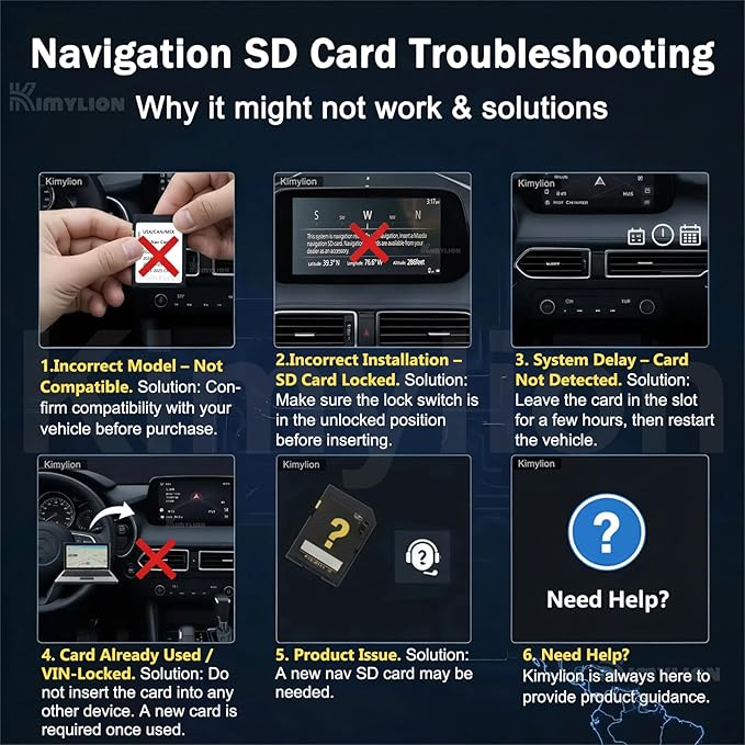 Upgraded Navigation SD Card - KR9D66EZ1B, GPS SD Map Card Compatible with 2025-2026 CX-50/3 / CX-30 / CX-70, 2024-2026 MX-5, USA/CAN/MEX Maps