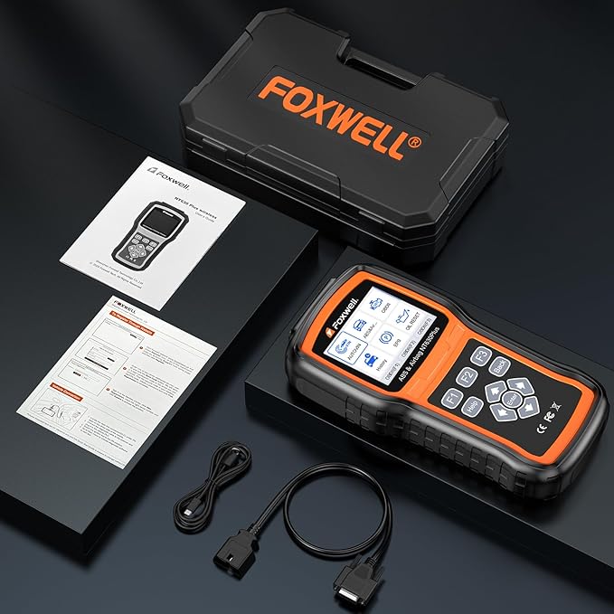 2026 FOXWELL NT630 Plus OBD2 Scanner with ABS and SRS, ABS Code Reader Auto Bleed Scan Tool Brake SRS Scanner, Car Scanner Diagnostic Tool Bidirectional Live Data with SAS Oil Check Engine Light Reset