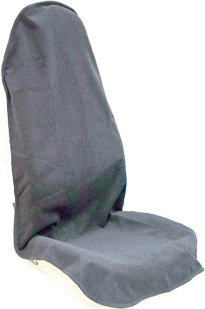 Car Seat Cover Protector Front Seats,for Gym Workout,Running,Swimming,Beach and Hiking,Waterproof Sweat Towel Bucket Seat Covers for Cars SUV Trucks (Grey, 1Pcs)