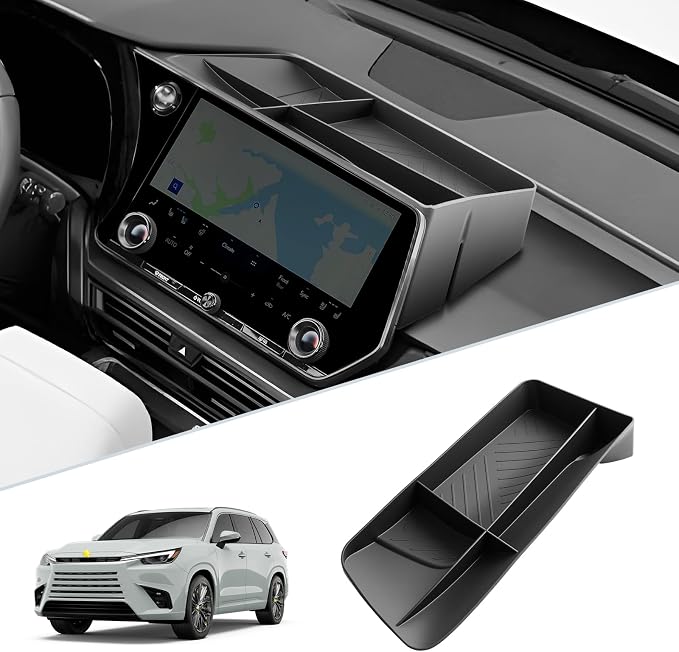 SKTU for 2025 2026 2027 Lexus TX Dashboard Storage Box for 2025 2026 2027 Lexus TX 350/500h/550h+ Dashboard Organizer Lexus TX 2025 2026 2027 Accessories Behind Screen Organizer-Durable