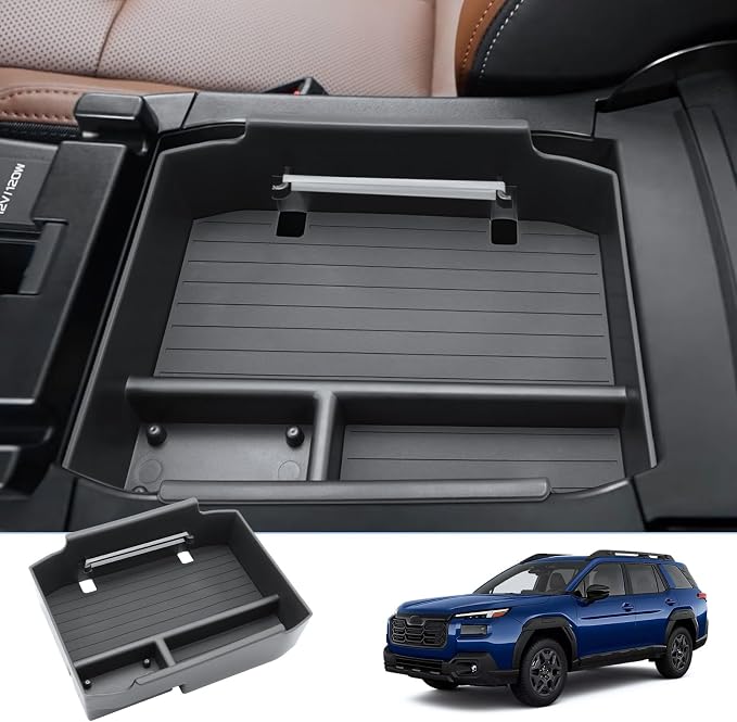 BIXUAN 2026 Outback (Wilderness/Premium/Limited/Touring/Limited XT/Touring XT) Center Console Organizer+12.1Inch Touchscreen Screen Protector 2026 Outback Accessories 9H Tempered Glass