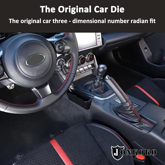 ABS Gear Shift Side Organizer Tray,Center Console Glove Box Organizer For Subaru BRZ Toyot@ 86 2022-2023 Center Console Organizer Storage Box Interior Accessories (Left+Right)