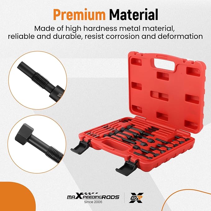maXpeedingrods 22PCS Glow Plug Removal Tool Kit, Fuel Glow Plug Extractor Kit for M8 M10, Glow Plug Electrodes Removal Tool, with Carry Case