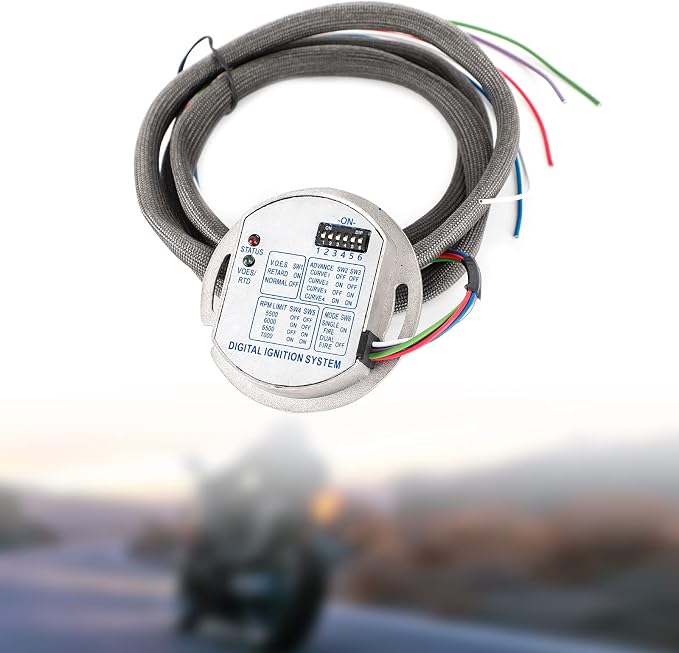 Topteng Motorcycle Single Fire Electronic Ignition Module fits for Harley Evolution, Ultima, Revtech, Shovelhead, & any Evolution