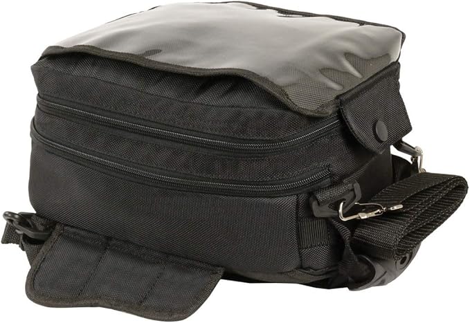 Milwaukee Leather Tank Bag - Motorcycle Storage - Strap/Magnetic Mount - Quick Access - Universal Fit - One Size