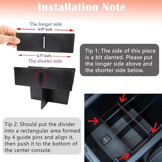 JDMCAR Center Console Organizer Set and Gear Shift Organizer Tray Compatible with 2010-2024 Toyota 4Runner Accessories