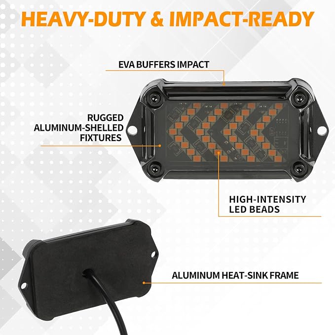 DREAMIZER UTV Turn Signal Kit with Horn,Pre-Wired, Plug and Play ATV SXS Blinker with Rocker Switch, Hazard Light, Universal Street Legal Turn Signals Compatible with Polaris Can-Am and more