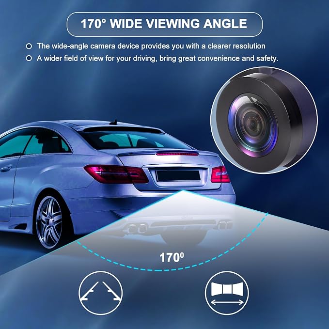 Rear View Backup Camera Replacement for Ford Fusion 2016 2017 2018 2019 1.5L 2.0L 2.5L L4 / 2.7L V6 Back Up Camera Replaces# ‎HS7Z-19G490-A