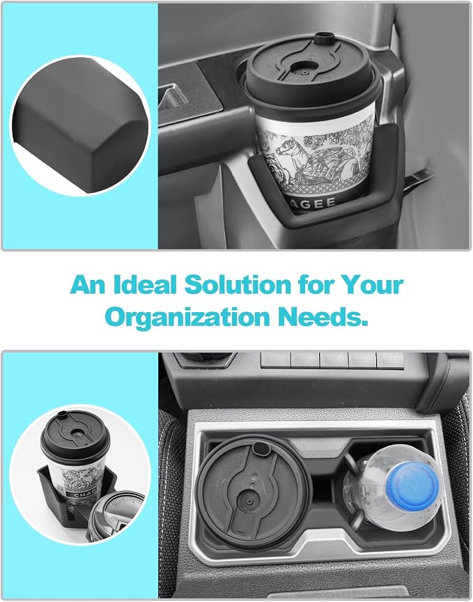CDEFG 3Pcs for 2025 2026 Toyota 4Runner Center Console Organizer Middle Console Storage Cup Holders for 2025 2026 Toyota 4Runner Accessories Rear Door Cup Holders