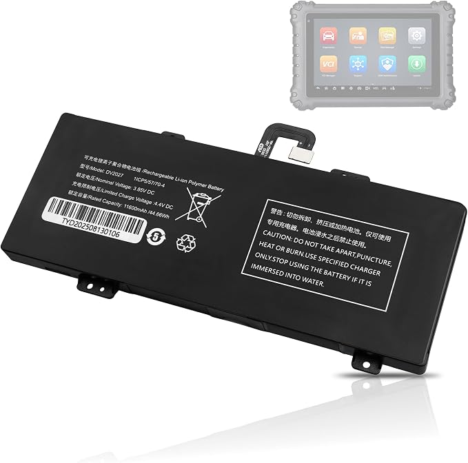 for Autel DV2027 Battery Replacement: for Autel MaxiSYS MS906 Pro MS906 Pro-TS MaxiCOM MK906 Pro MK906 Pro-TS MK906S PRO-TS MK906S PRO Lithium Battery 11600mAh