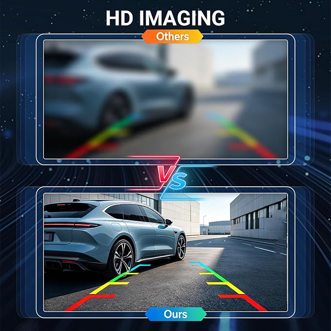 Rear View Backup Camera, Reverse Parking Assist Camera Compatible with 2019-2021 Ram 1500 3.0L 3.6L 5.7L 6.2L Engine, Direct Fit Reversing Camera Replaces OE 68322864AF 68414414AA CH1960131