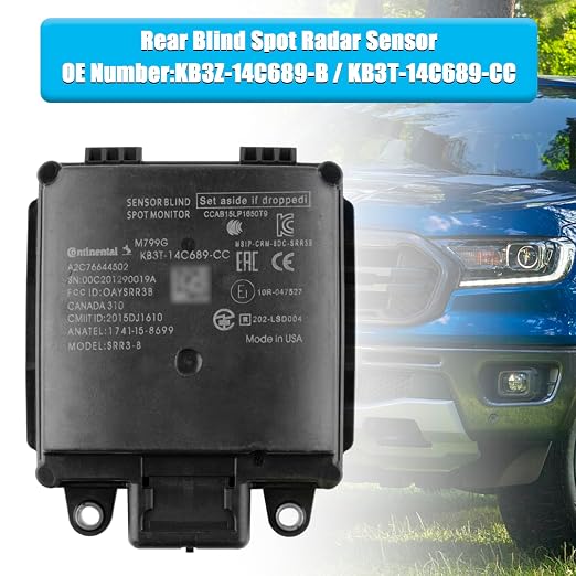 Topteng Rear Blind Spot Radar Sensor KB3Z-14C689-B for Ford Ranger 2019-2020, for Ford Transit-150/Transit-250/Transit-350/Transit-350 HD 2019-2022 KB3T-14C689-CC