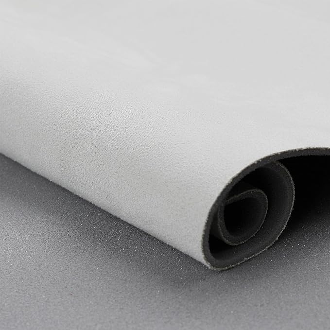 Suede Headliner with Foam Backing - Black Suede Headliner Material for Car/Truck/SUV/RV Roof, Home Repair/DIY Headliner Material Automotive Headliner (Beige, 96"×60“)