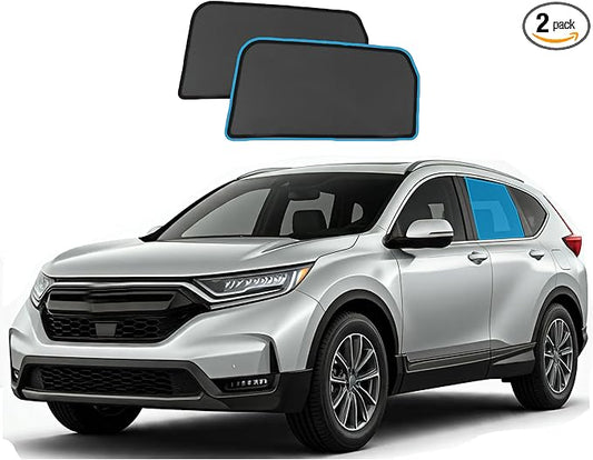Custom Magnetic Mesh Sunshade for Honda CRV 2022-2026, Side, Rear & Port Windows Sun Blind for Baby Protection, UV/Heat Reduction,Privacy Shield (2 pcs Rear Window Shades)