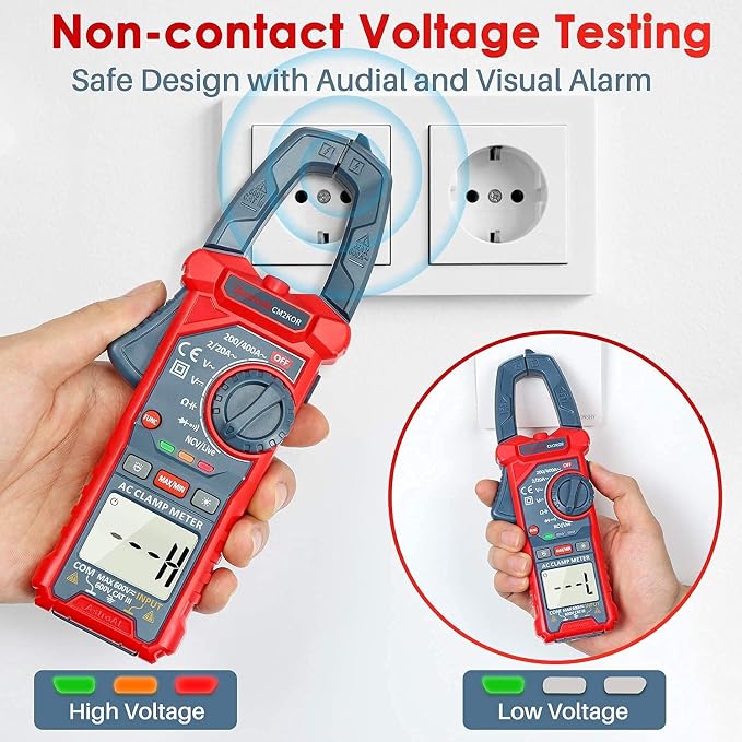 AstroAI Digital Clamp Meter+AstroAI Multimeter Test Lead