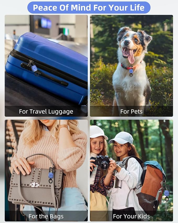 ExtreLife Keychain, Works with Apple Find My, Bottle Opener, Carabiner Car Key Chains with Gps Tracker