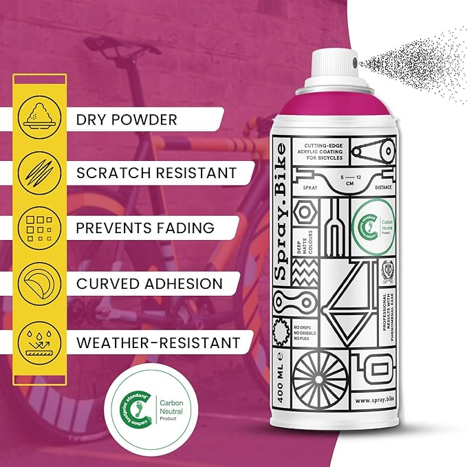 Spray.Bike Spray Paint | Designed Mainly for Bicycles | Multi-Use Acrylic Spray Paint for Metal, Plastic | High Coverage Bike Paint, 400ml, Quasar