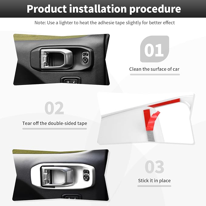23PCS Full Set Interior Decor Trim Kits Fit for 2018-2023 Jeep Wrangler JL JLU & Gladiator JT 4Door Dashboard Cup Holder Headlight Switch Gear Shift Roof Speaker Map Light Inner Door Bowl Trim