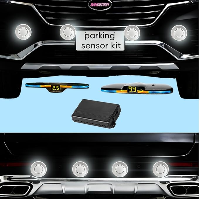 New Features Forward and Reverse Parking sensors, Option to Measure Distance in inches, bidirectional Display Option, and Customizable Digital Direction 18 Color Probes to Choose from(Green)