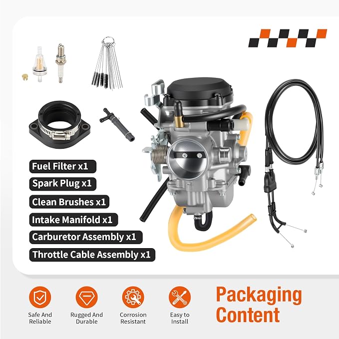 Carburetor Assembly + Throttle Cable w/Intake Manifold For Kawasaki KLR 650 KLR650 2008-2018 (All Edition) 15004-0073 15003-0118 15004-0050
