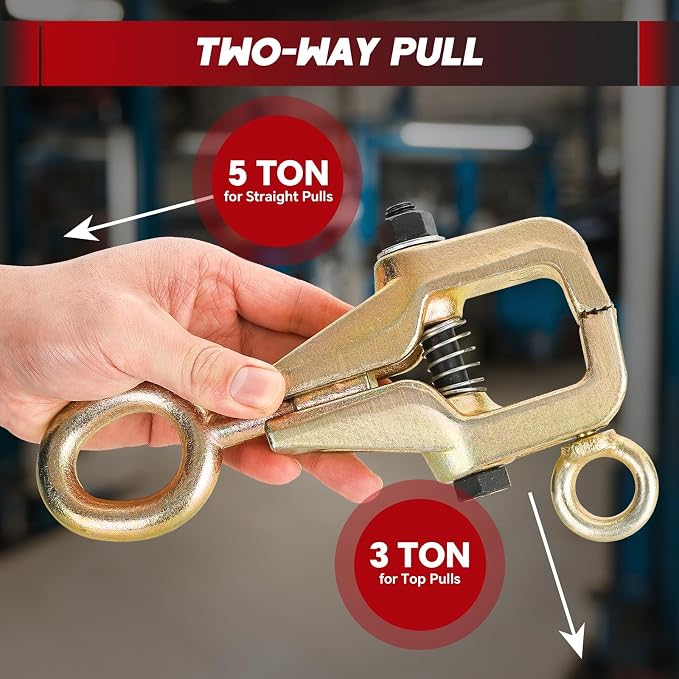 Professional 5 Ton 2-Way Auto Body Repair Clamp Kit 3PCS