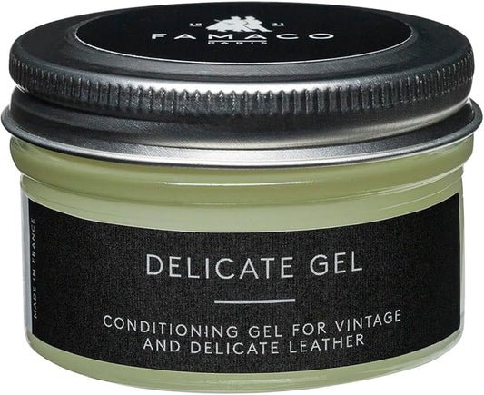 Lambskin Leather Conditioner ? Pearlised Delicate Leather Condition Regenerate Nourish Protect Boots, Shoes, Wallets, Purse, Bags, Clothing, Gloves by Famaco Made in France, Neutral, 1.7 fl oz