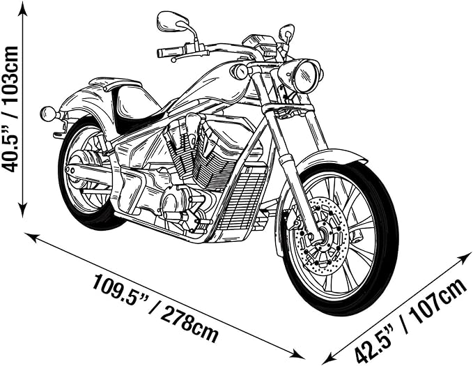 Raider 02-7740 DT-Series Premium X-Large Heavy-Duty Motorcycle Storage Cover