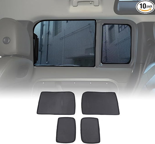 Window Shade Compatible with 2020-2025 L@nd Rover Defender 110, Breathable Mesh Side Window Screens Shade Cover for Baby, UV Rays Protection Sun Shade Blocker (Rear Side Windows 4Pcs)