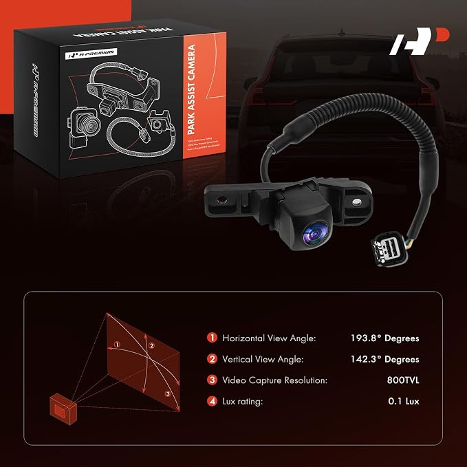 A-Premium Rear View Backup Camera Compatible with Honda | Parking Camera for 2020 2021 2022 2023 2024 Ridgeline