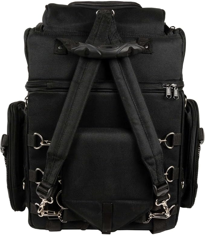 Milwaukee Leather SH689 Large Black Textile Waterproof Touring Motorcycle Sissy Bar Bag - Large