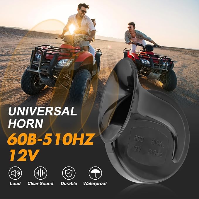 UTV Turn Signal Kit,Plug and Play Street Legal Column Turn Signal Switch, Amber Led Light, Horn Kit compatible with Pioneer, Arctic Cat,Kawasaki, Polaris, Can-Am..