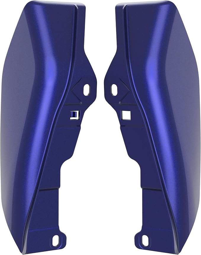 Color - Matched Mid Frame Air Deflectors Heat Shield, Perfectly Fit for Harley Touring Models 2009-2026 Zephyr Blue