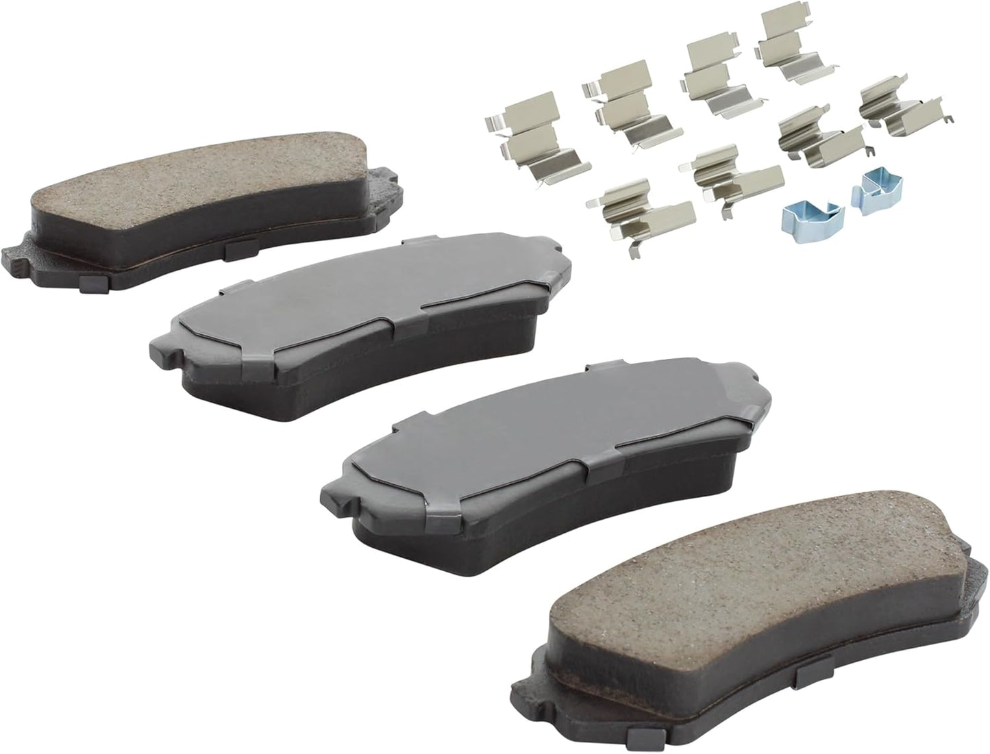 Premium Semi-Metallic Rear Brake Pads (1001-0773M) Compatible with Lexus LX470 1998-2007, Toyota Land Cruiser 1998-2007