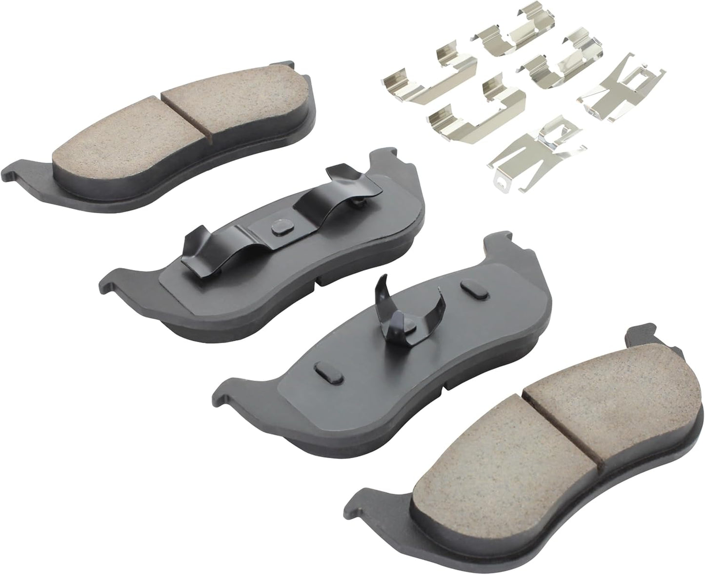 Premium Ceramic Rear Brake Pads (1001-0881C) Compatible with Ford Explorer 2002-2005, Mercury Mountaineer 2002-2005