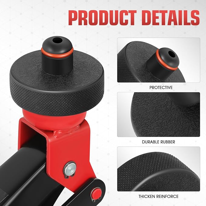 DNA MOTORING 4pcs Lifting Jack Pads Compatible with 2013 to 2026 Tesla Model 3/Y/S/X, Tesla Floor Jack Adapters for Protects Battery/Chassis, w/Storage Case, TOOLS-00628