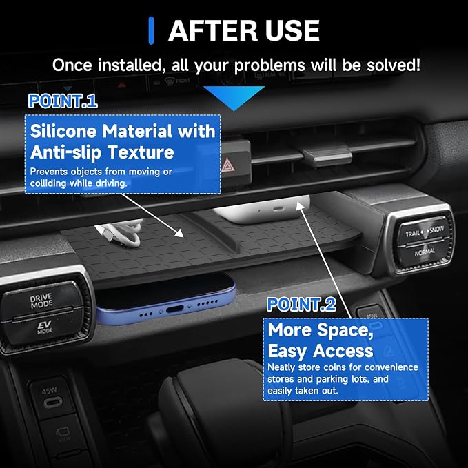 SXCY for 2026 Toyota RAV4 Center Console Organizer Tray for 2026 Toyota RAV4 Accessories Front Center Console Tray 2026 RAV4 Armrest Front Console Organizer Tray | 2026 RAV4 Front Center Console Tray
