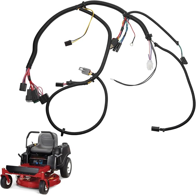 Dasbecan Lawn Mower Wiring Harness Kit Compatible with Toro TimeCutter Exmark Quest E/S Series Replaces# 136-9184 119-3343 121-5652