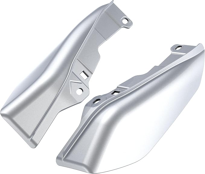 Color - Matched Mid Frame Air Deflectors Heat Shield, Perfectly Fit for Harley Touring Models 2009-2026 Baracuda Sliver