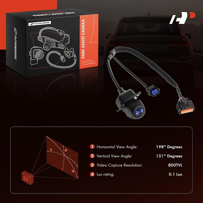 A-Premium Rear View Backup Camera Compatible with Hyundai | Parking Camera for Tucson 2019 2020 2021